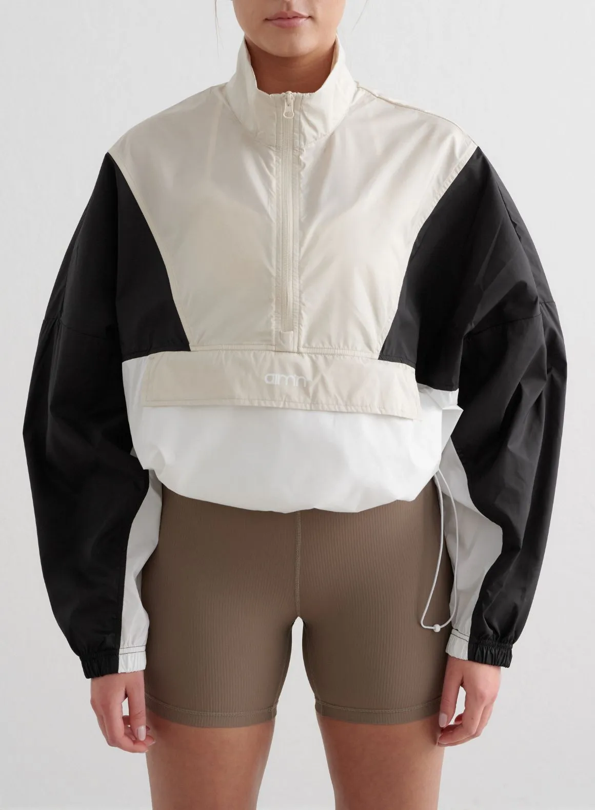 Café Au Lait Balance Blocked Windstopper Jacket