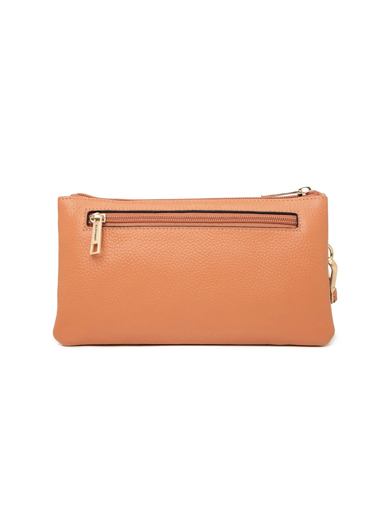 CANDICE LEATHER WALLET WITH SHOULDER STRAP- E1-0809-APR-SALE