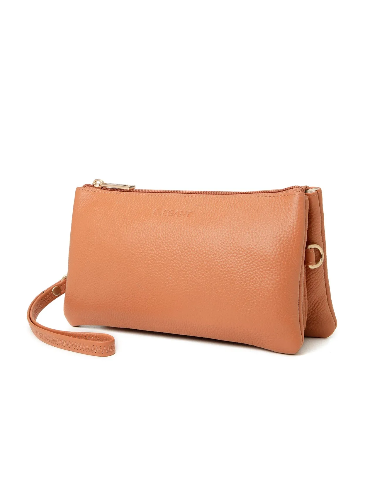 CANDICE LEATHER WALLET WITH SHOULDER STRAP- E1-0809-APR-SALE