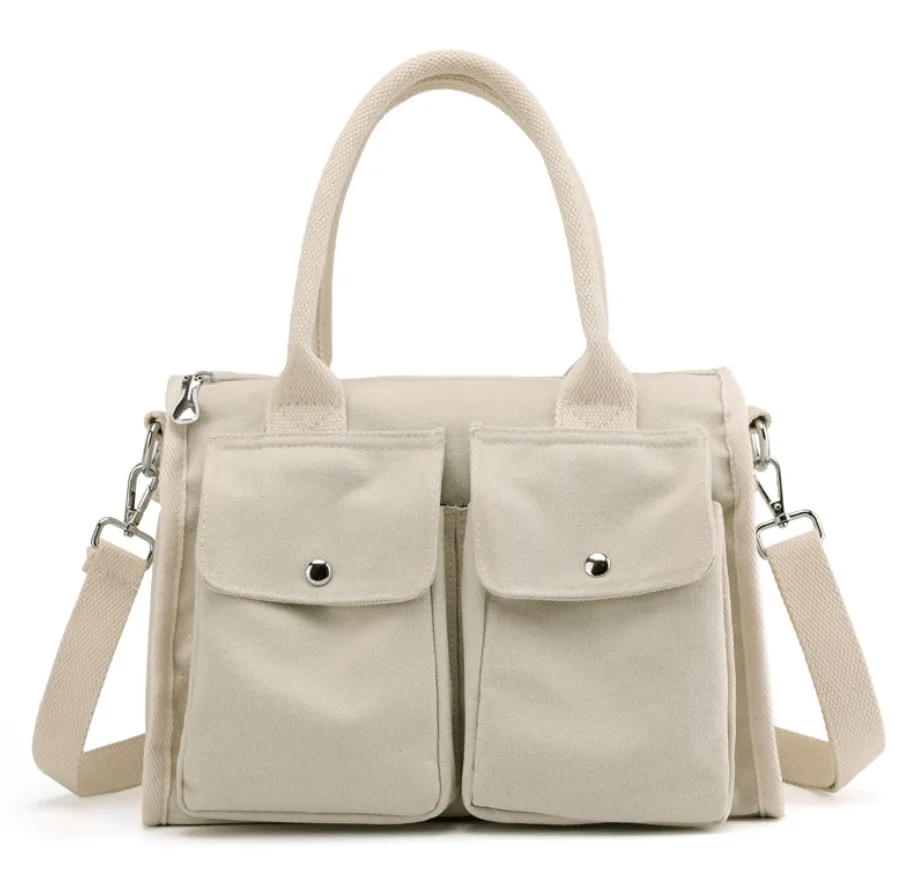 Canvas Women Bags for Women 2021 Doctor Bag Ladies Hand Bags Handbag Designer Totes Casual Canvas Crossbody Bag Shoulder Hobo