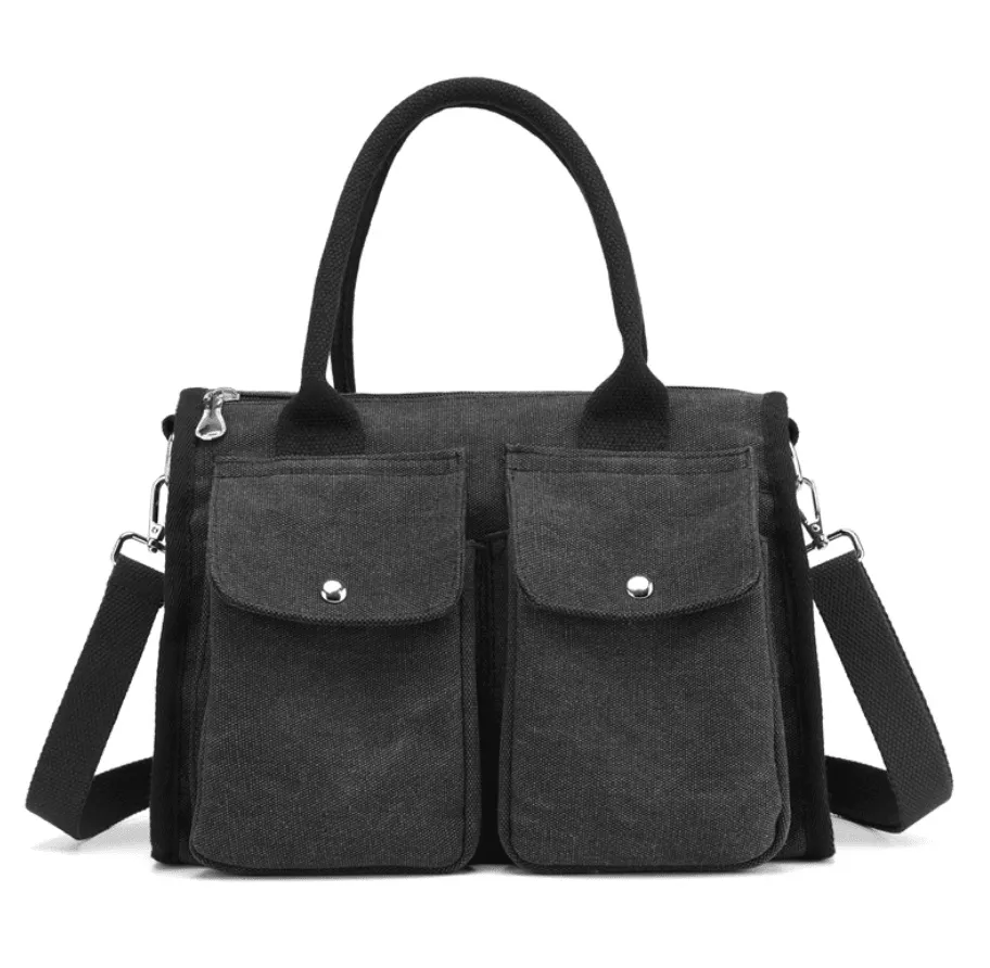 Canvas Women Bags for Women 2021 Doctor Bag Ladies Hand Bags Handbag Designer Totes Casual Canvas Crossbody Bag Shoulder Hobo