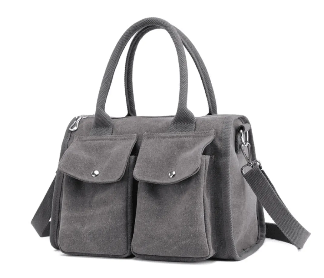 Canvas Women Bags for Women 2021 Doctor Bag Ladies Hand Bags Handbag Designer Totes Casual Canvas Crossbody Bag Shoulder Hobo