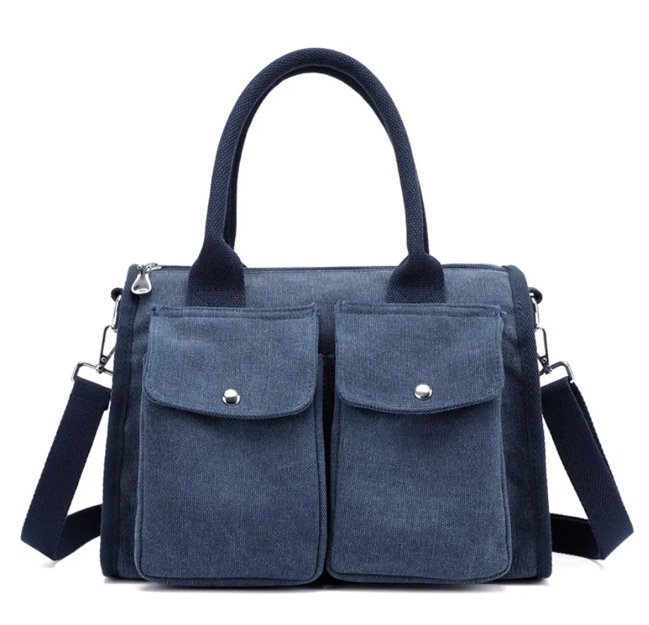 Canvas Women Bags for Women 2021 Doctor Bag Ladies Hand Bags Handbag Designer Totes Casual Canvas Crossbody Bag Shoulder Hobo