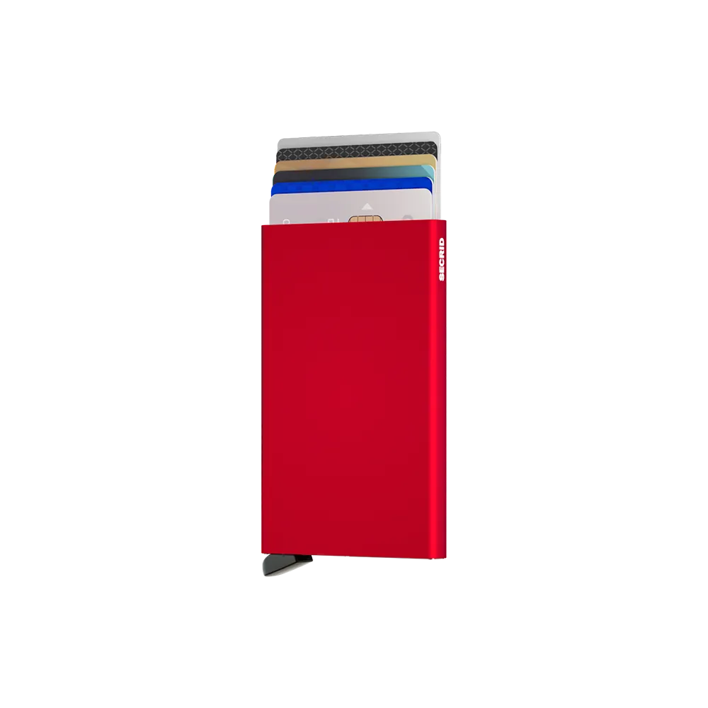Cardprotector Aluminium Red