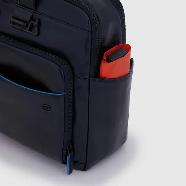 Cartella a 2 Manici Piquadro Blue Square Porta PC e Porta Ipad Pro in Pelle Blu
