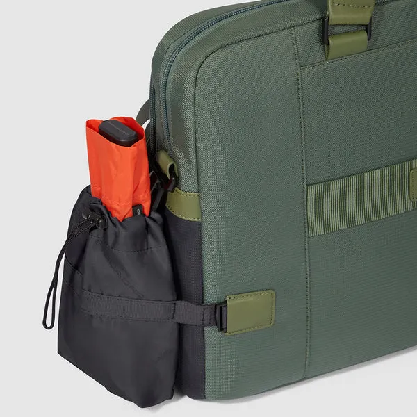 Cartella da Lavoro Piquadro con Porta PC 14'' in Tessuto Riciclato Steve Blu