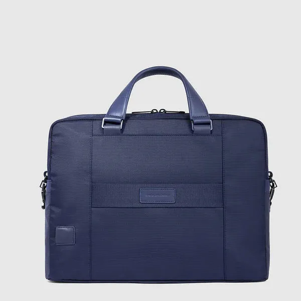 Cartella da Lavoro Piquadro con Porta PC 14'' in Tessuto Riciclato Steve Blu