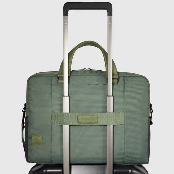 Cartella da Lavoro Piquadro con Porta PC 14'' in Tessuto Riciclato Steve Blu