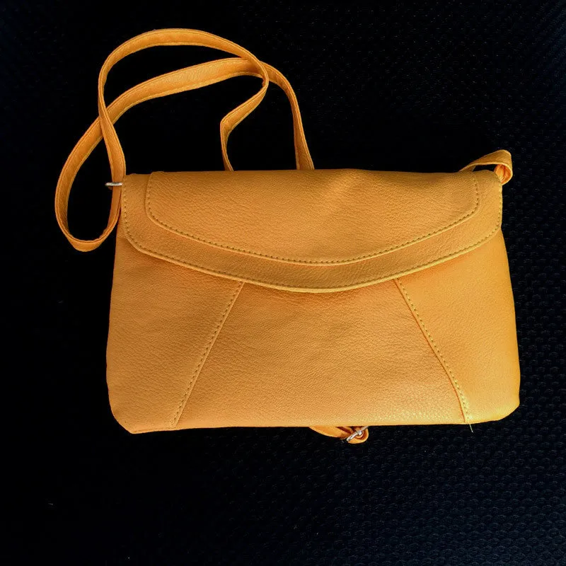 Casual Vintage Women Crossbody Messenger Bags Lidies Mujer Leathe Retro Envelope Handbag Clutches Purse Sling Shoulder Bag Solid
