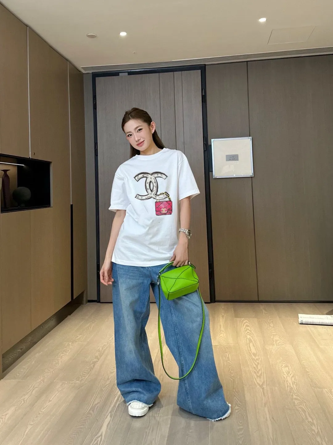 Chanel Logo T-Shirt (White)
