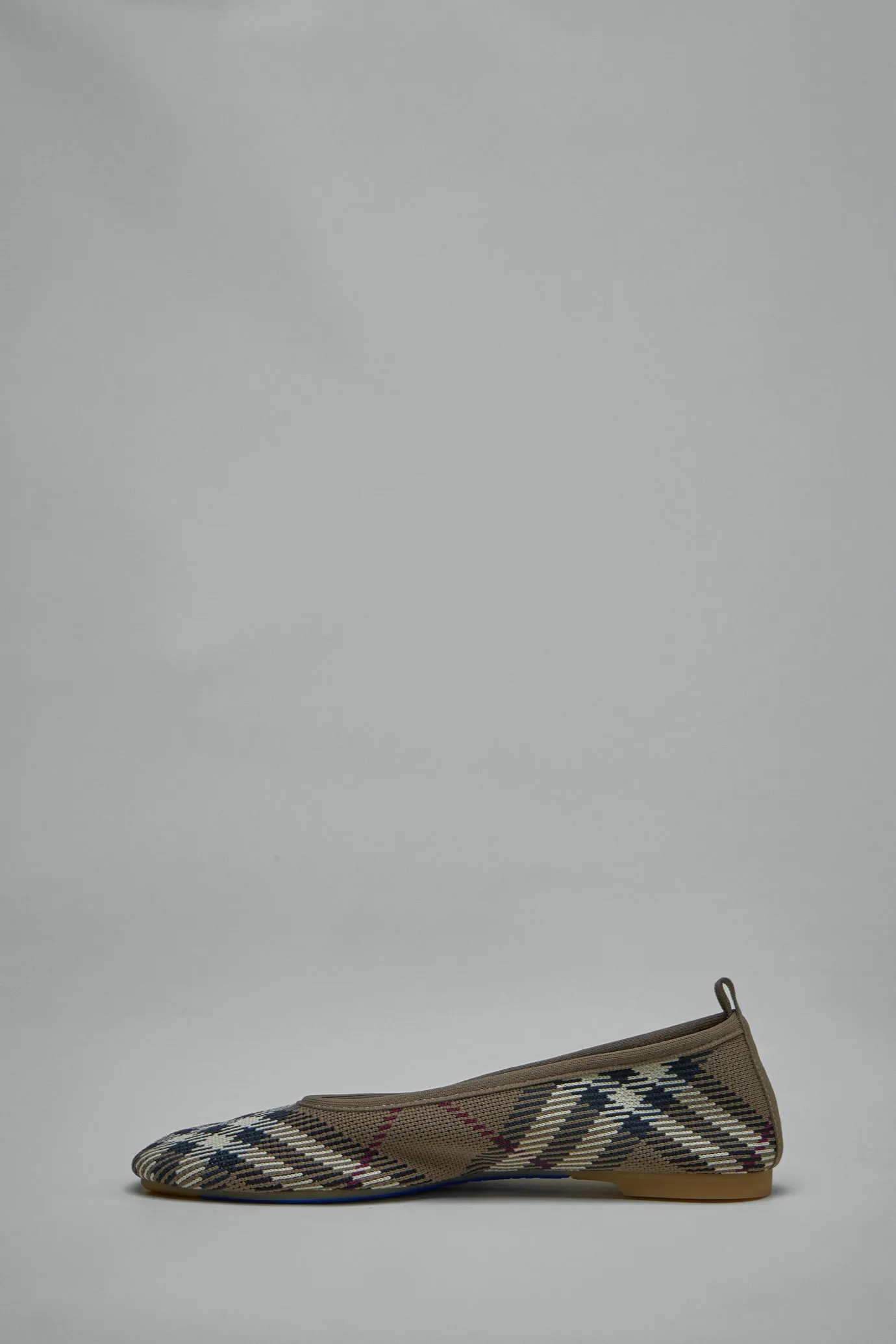 Check Knit Baby Ballerinas