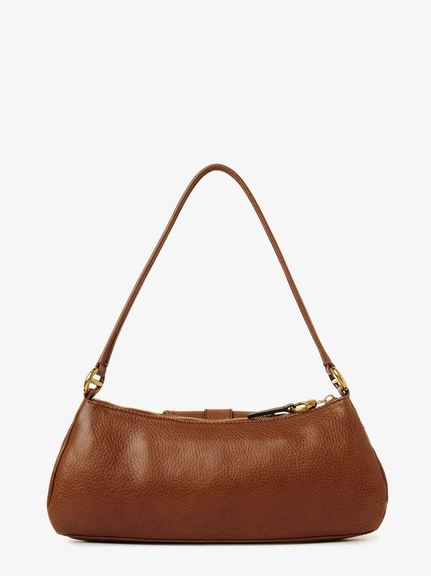 Chloe' Leather Shoulder Bag With Paddington Lock Detail