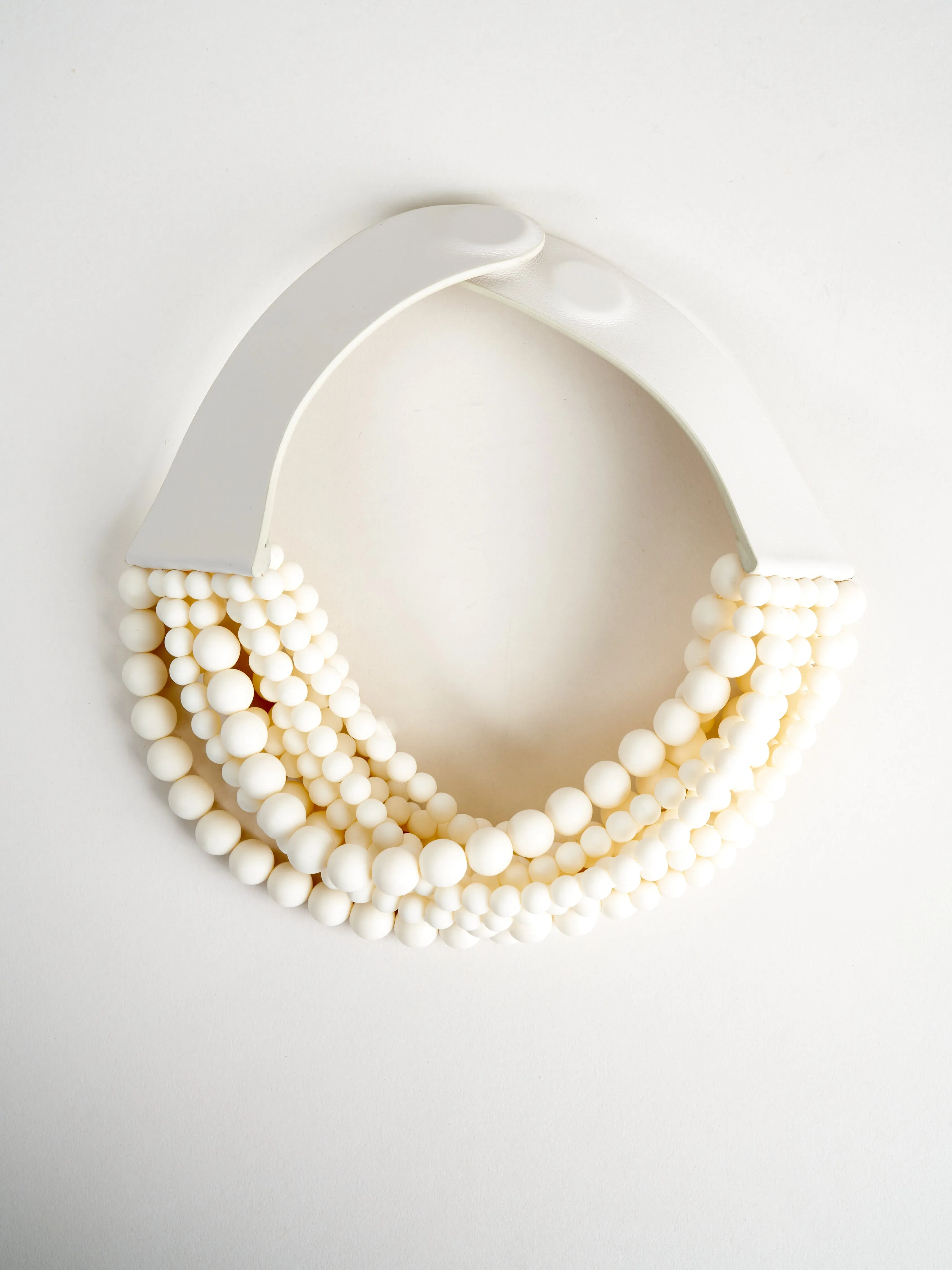 chloe necklace - matte cream