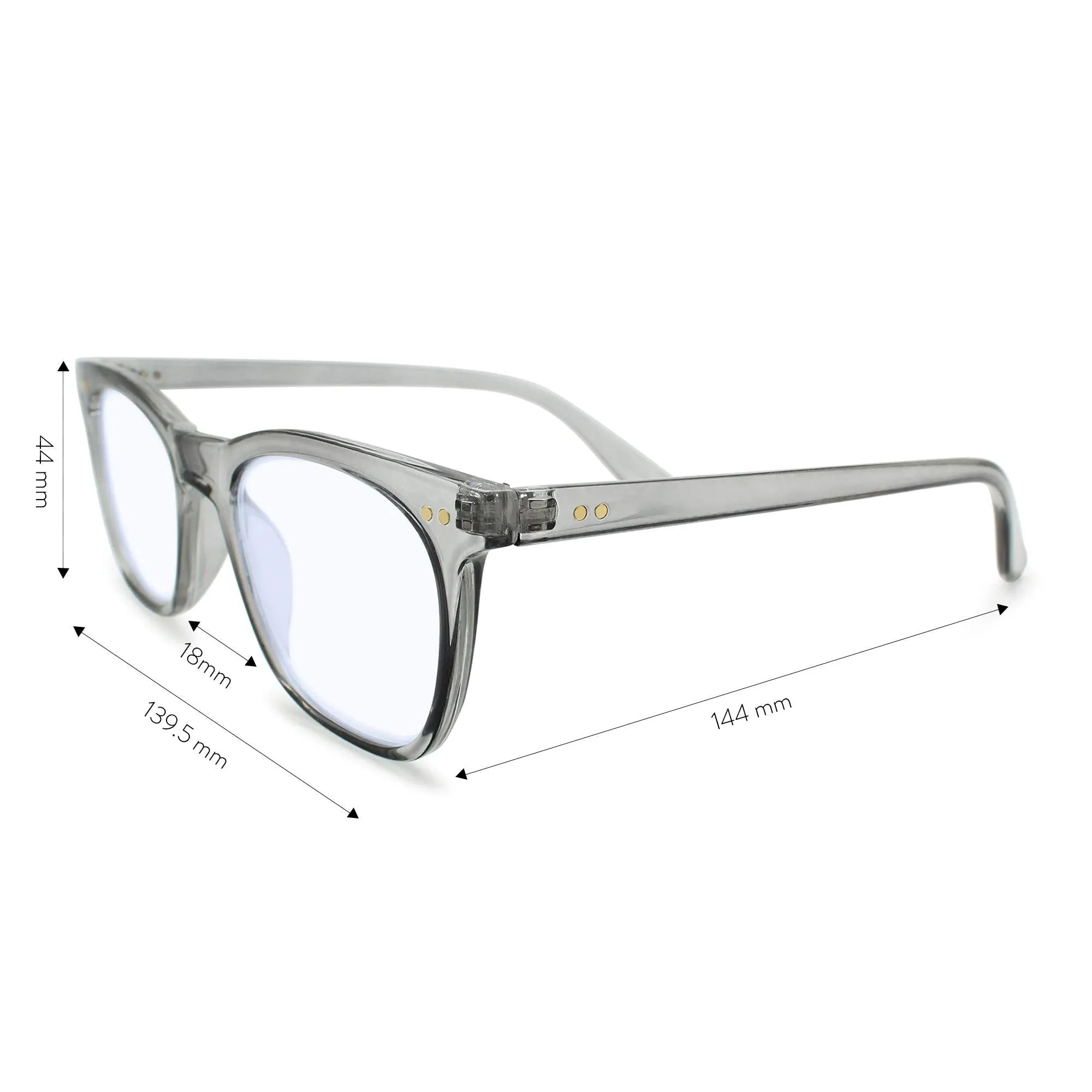 Clear Frame Blue Light Reading Glasses R-771P