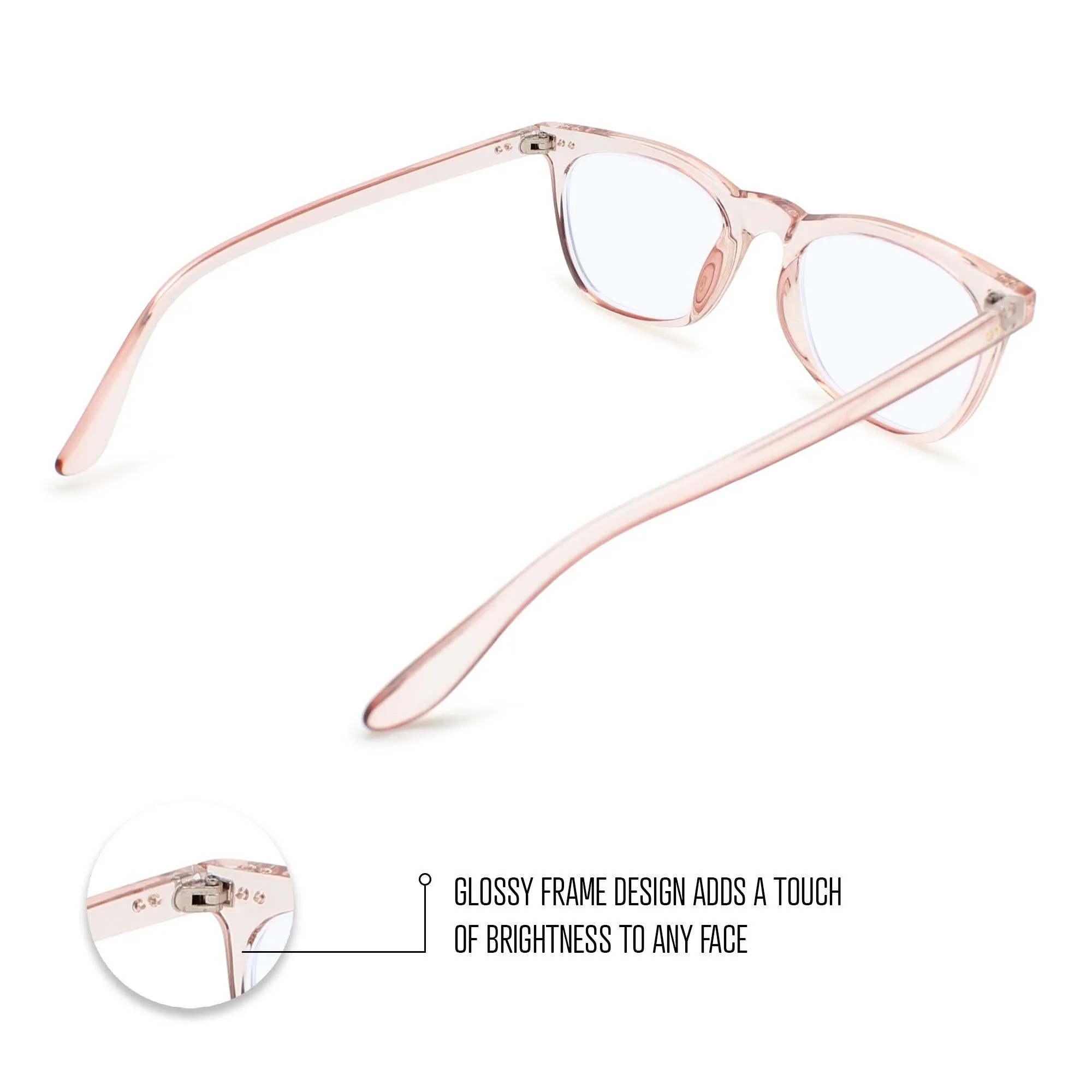 Clear Frame Blue Light Reading Glasses R-771P