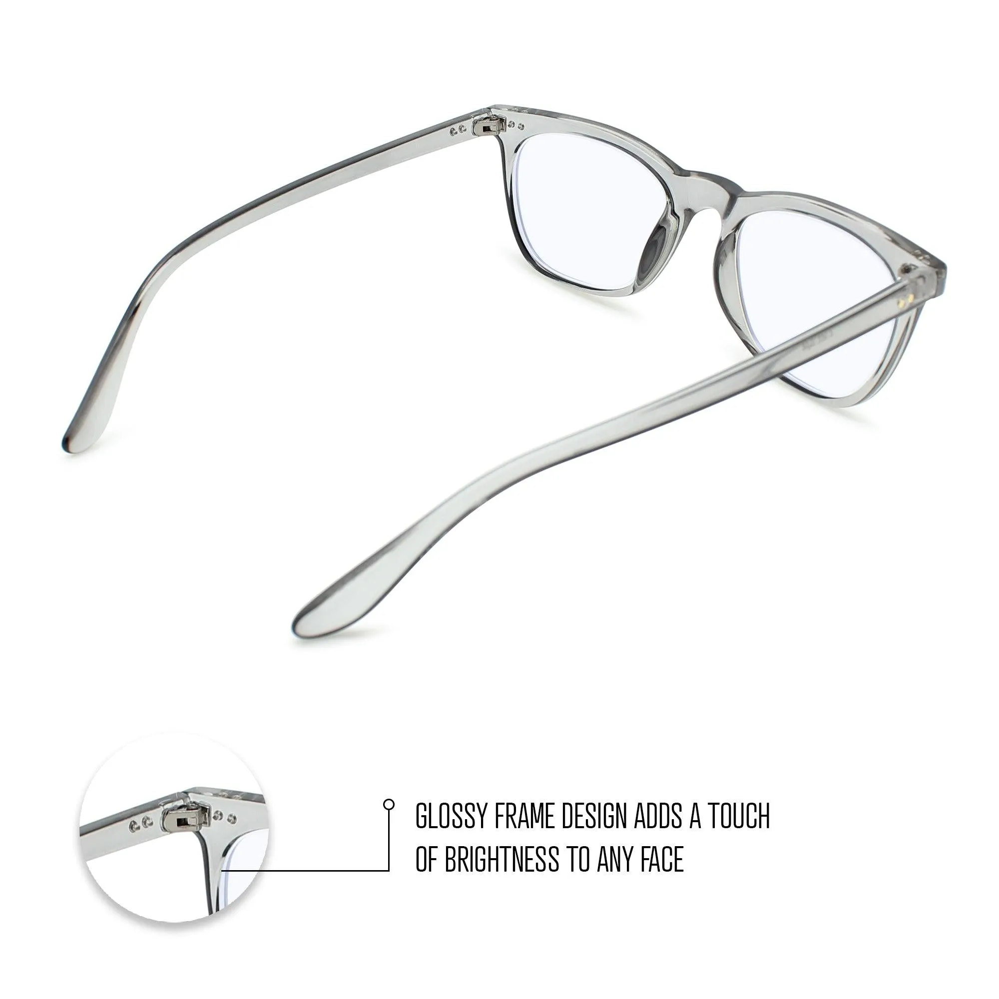 Clear Frame Blue Light Reading Glasses R-771P