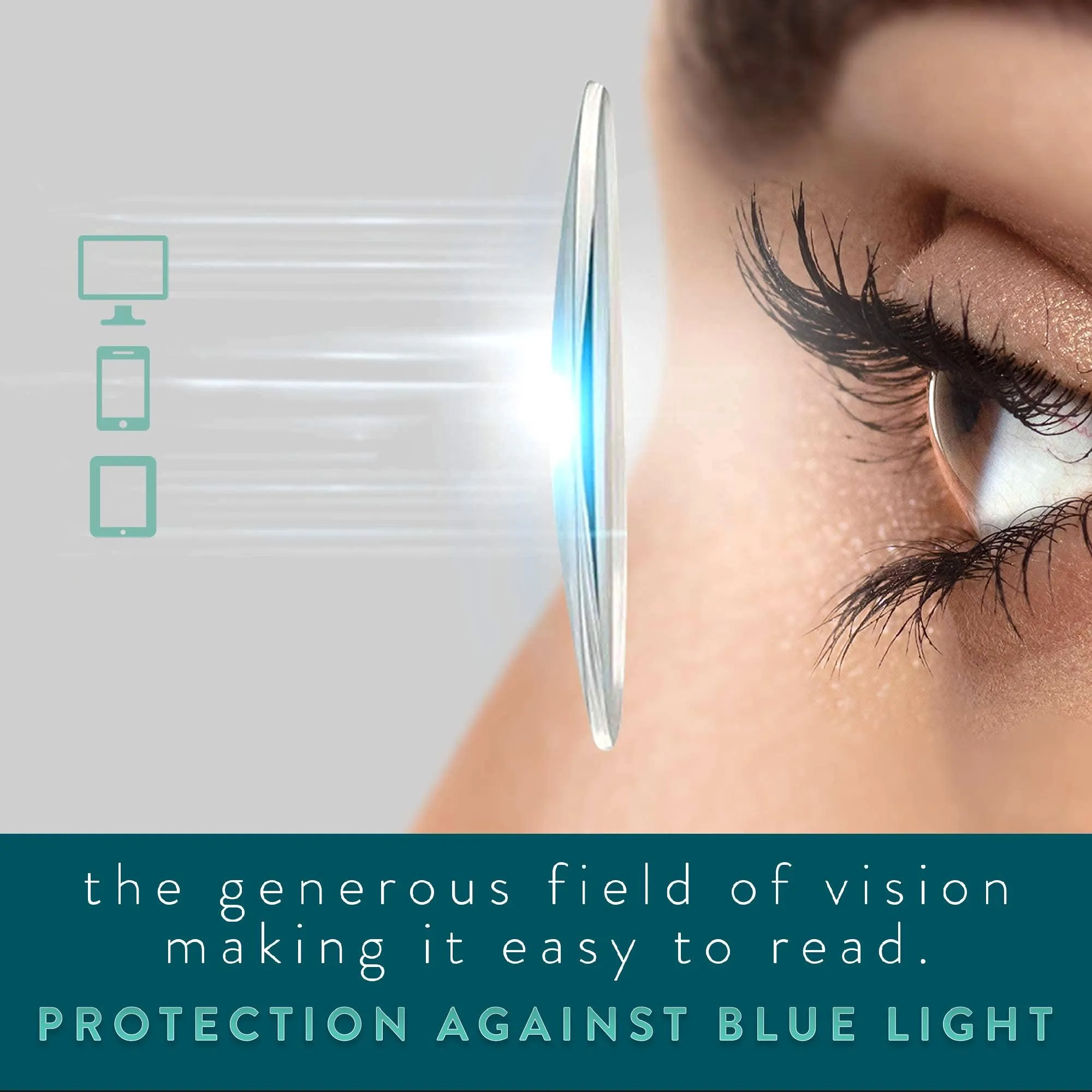Clear Frame Blue Light Reading Glasses R-771P