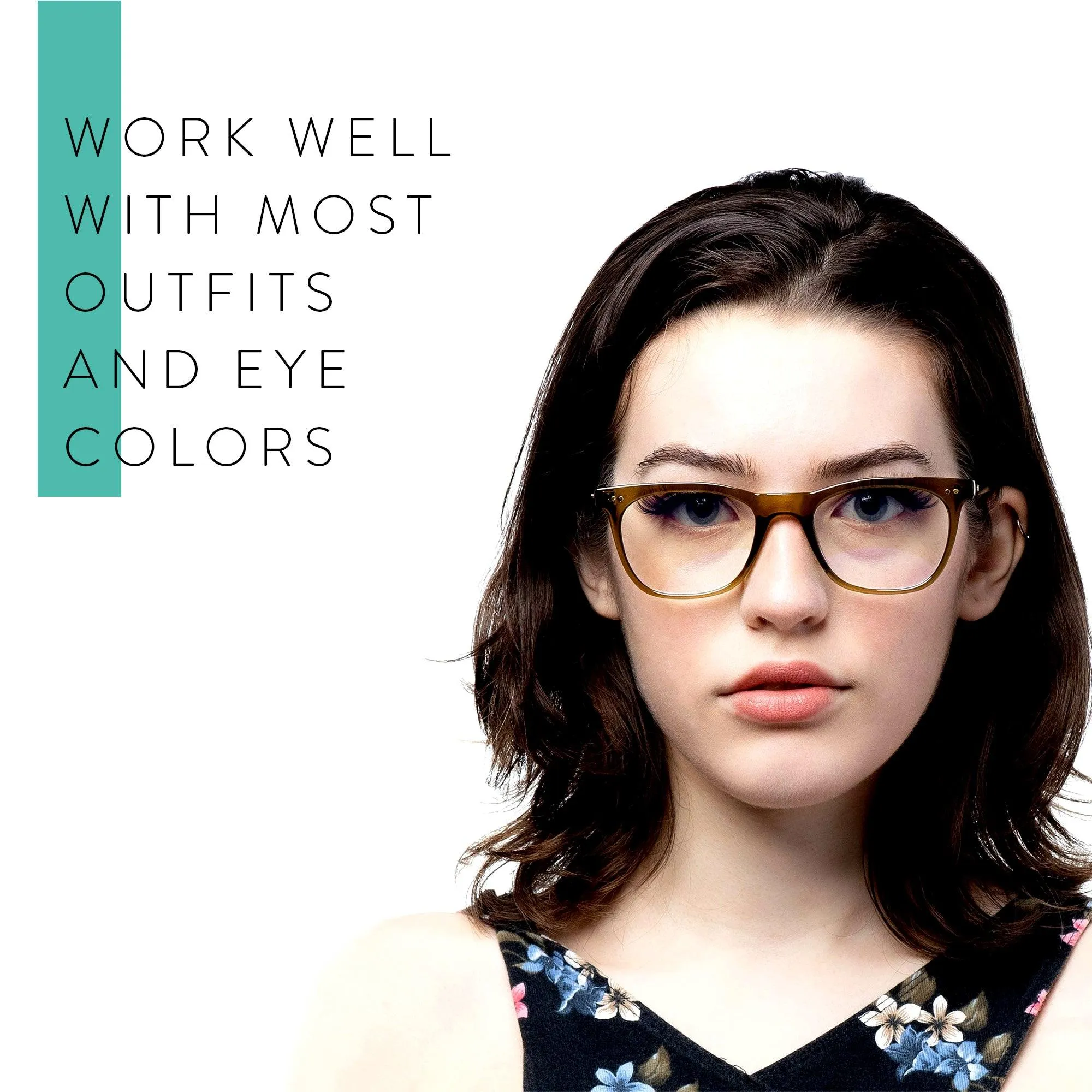 Clear Frame Blue Light Reading Glasses R-771P