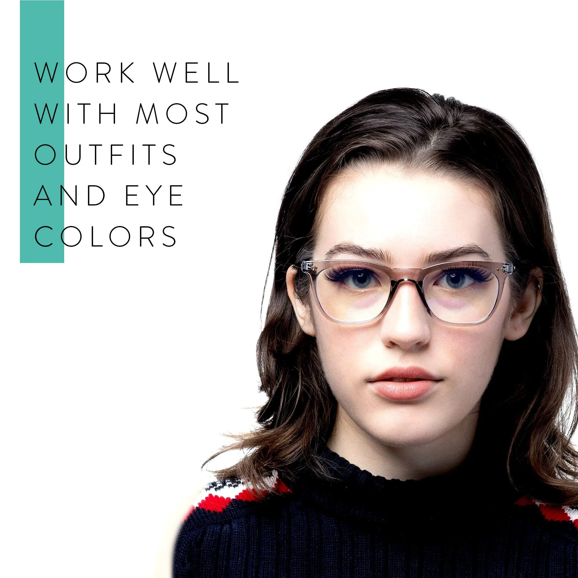 Clear Frame Blue Light Reading Glasses R-771P