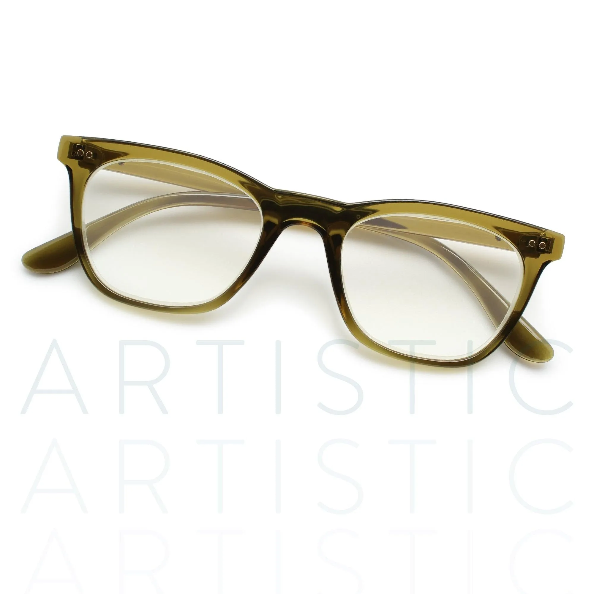 Clear Frame Blue Light Reading Glasses R-771P