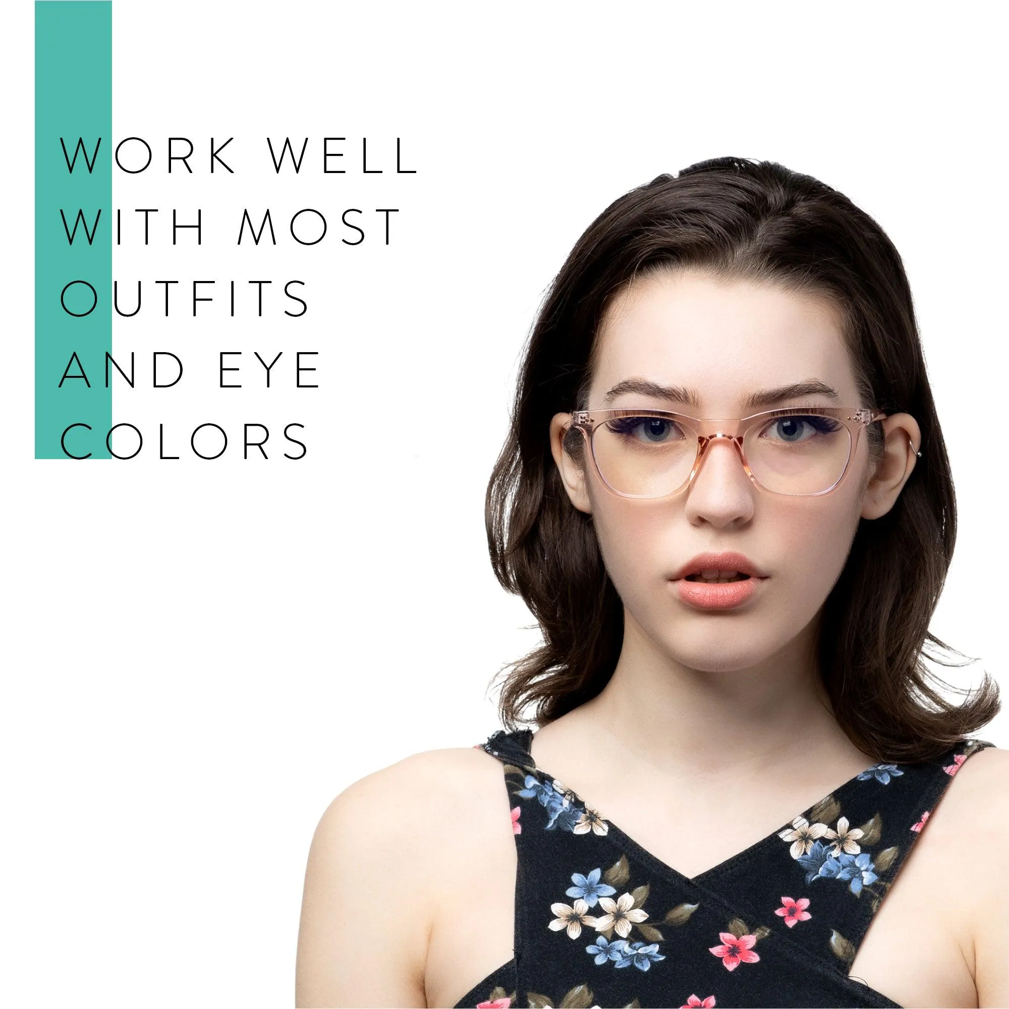 Clear Frame Blue Light Reading Glasses R-771P