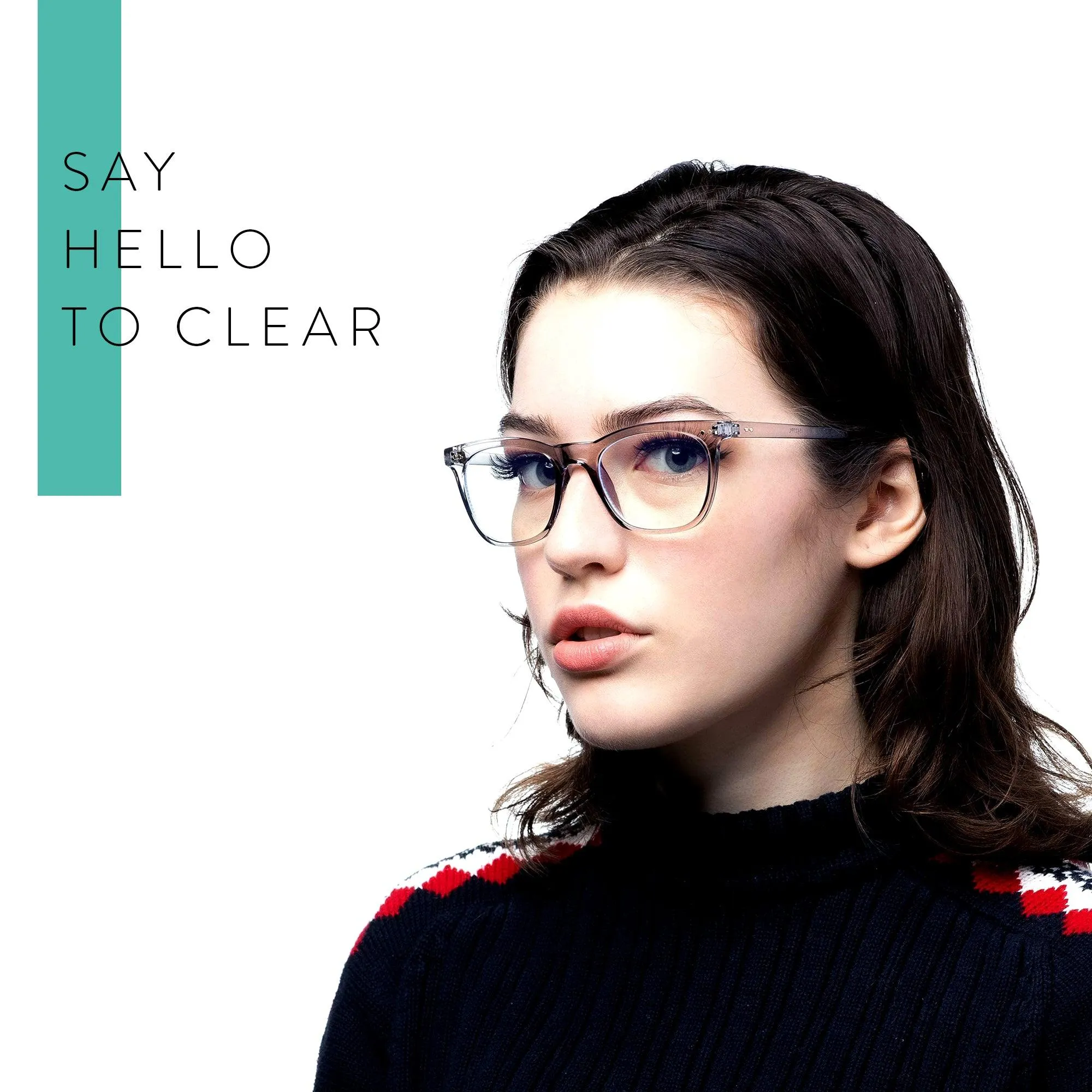 Clear Frame Blue Light Reading Glasses R-771P