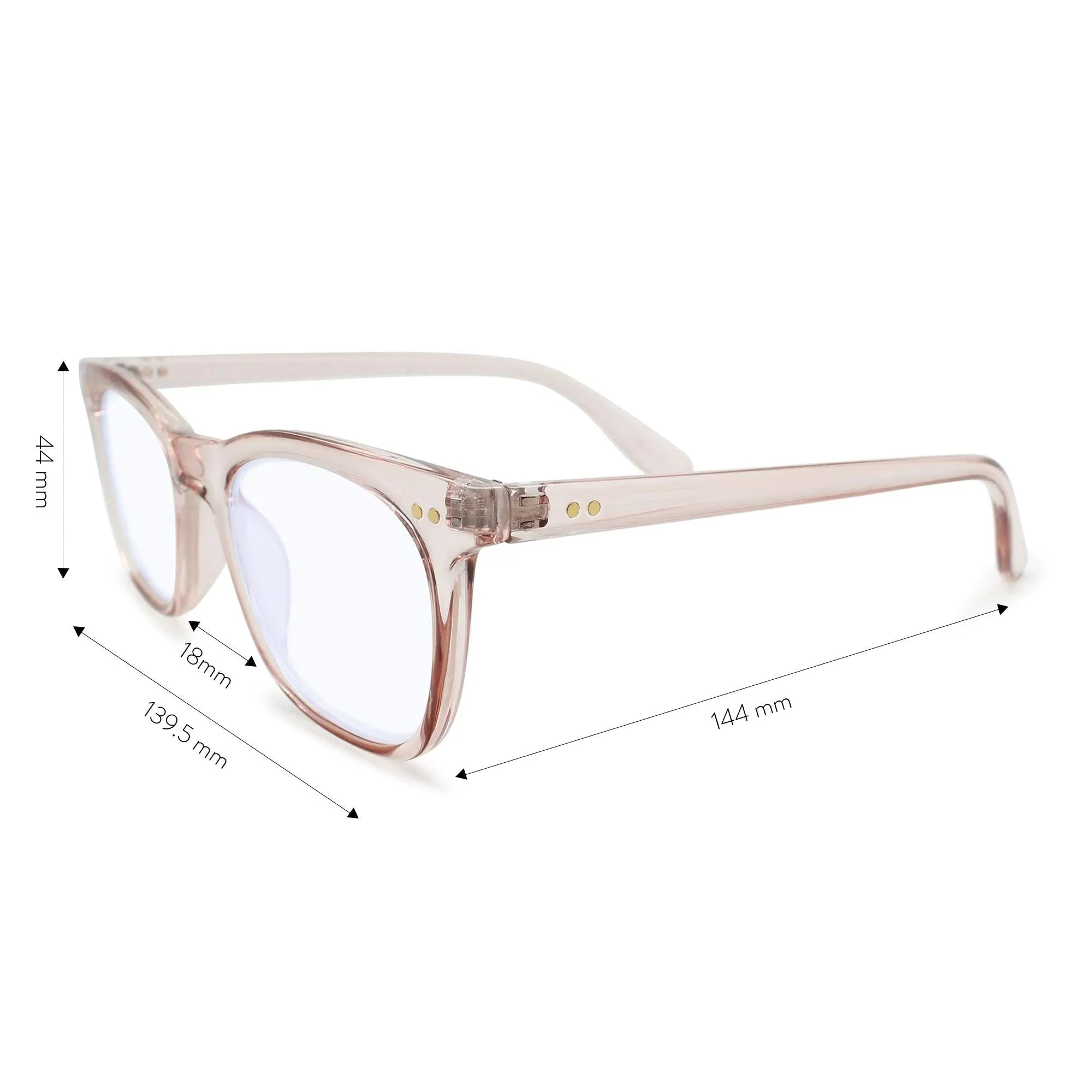 Clear Frame Blue Light Reading Glasses R-771P
