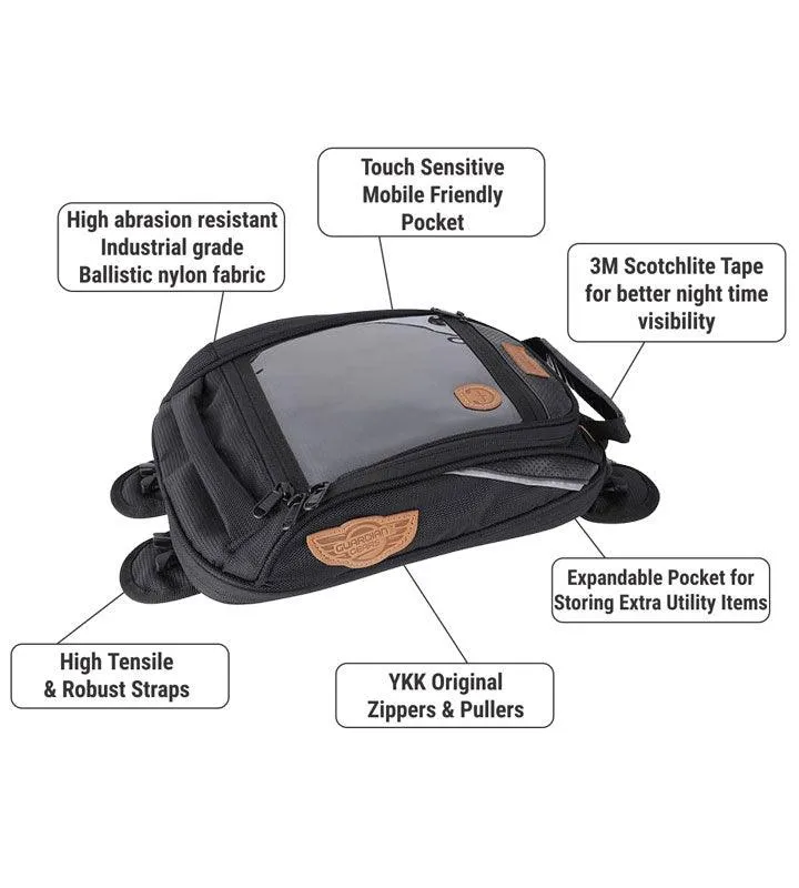 Combo 14: Stallion 50L Saddle Bag   Shark Mini Universal 18L Tank Bag