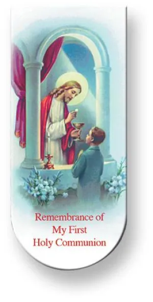 Communion Prayer Boy Magnetic Bookmark