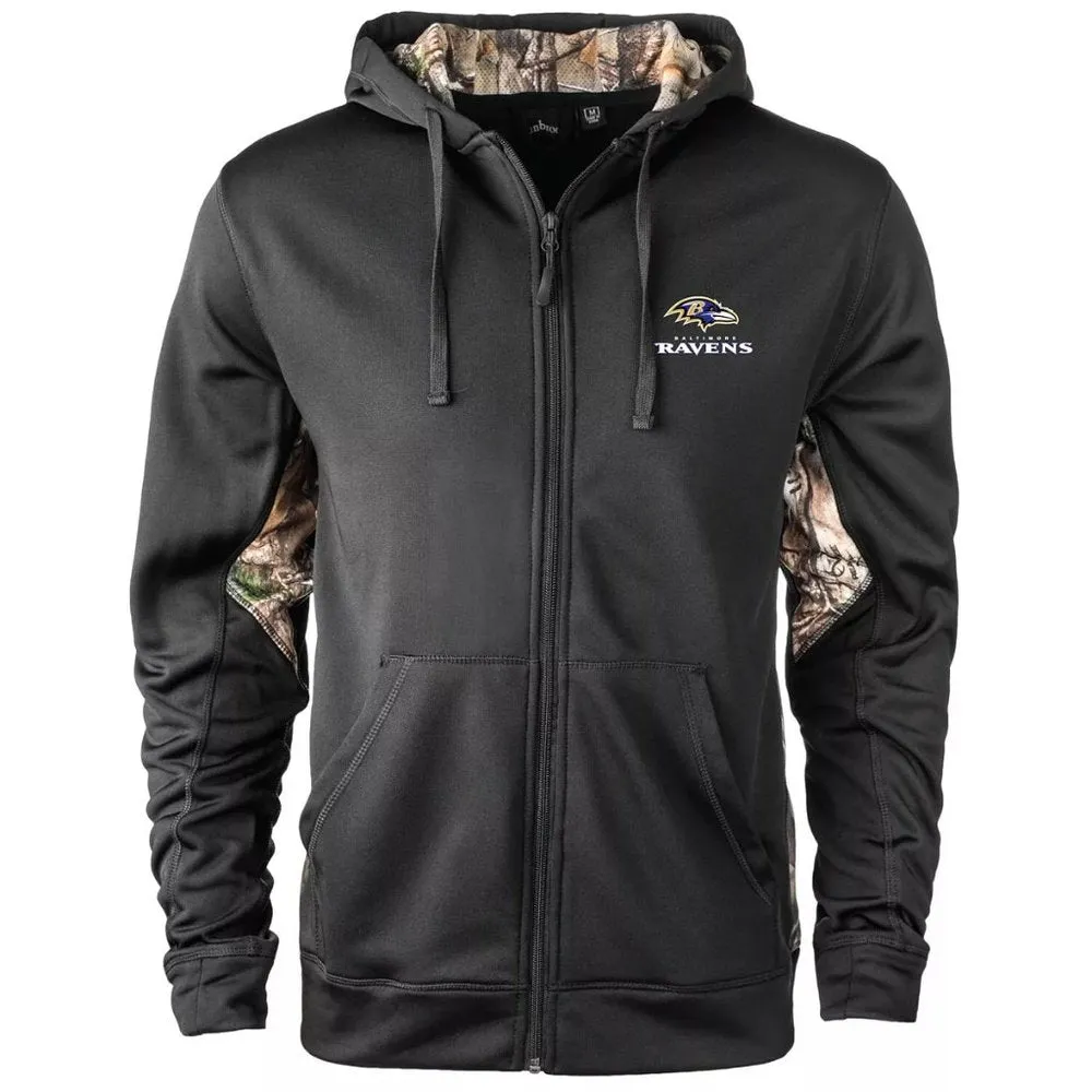 COPY - NWT Men's Dunbrooke Black/Realtree Camo Balto. Ravens Decoy Tech Fleece …