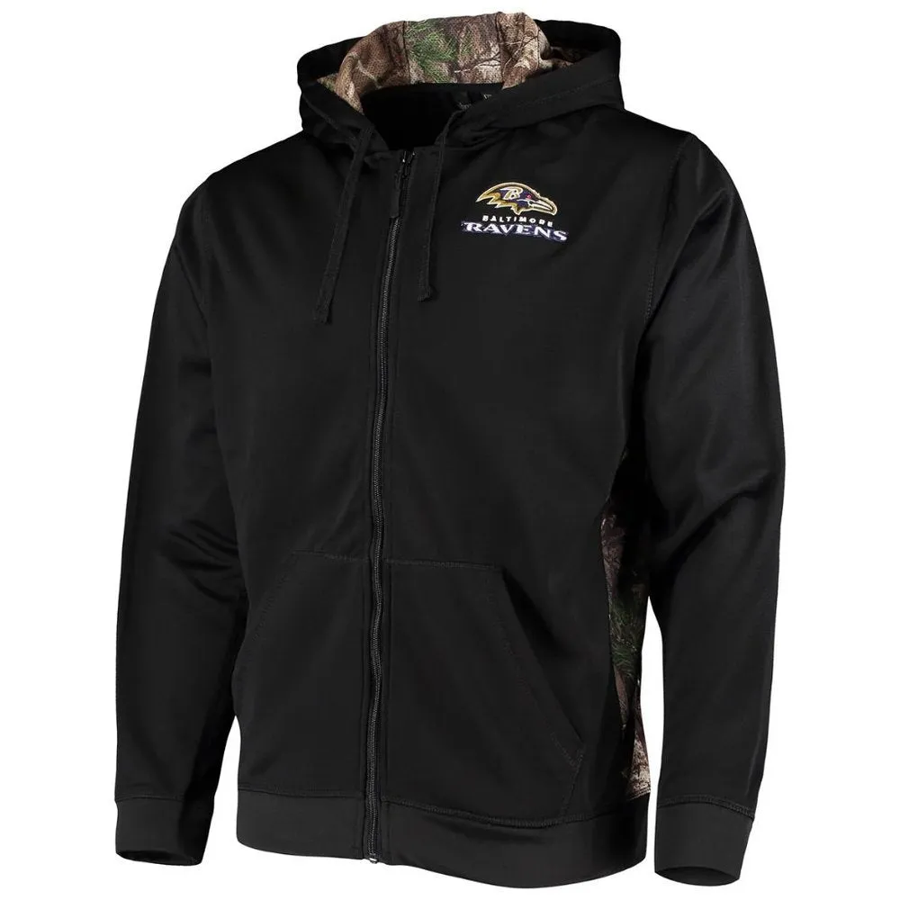 COPY - NWT Men's Dunbrooke Black/Realtree Camo Balto. Ravens Decoy Tech Fleece …