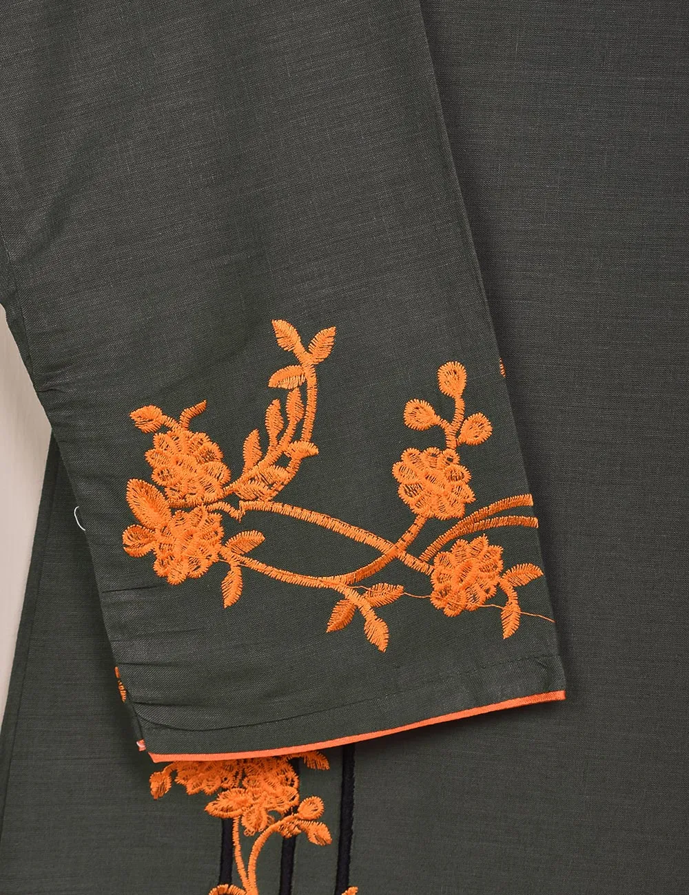 Cotton Embroidered Stitched Kurti - Splish Splash (TS-037D-Grey)