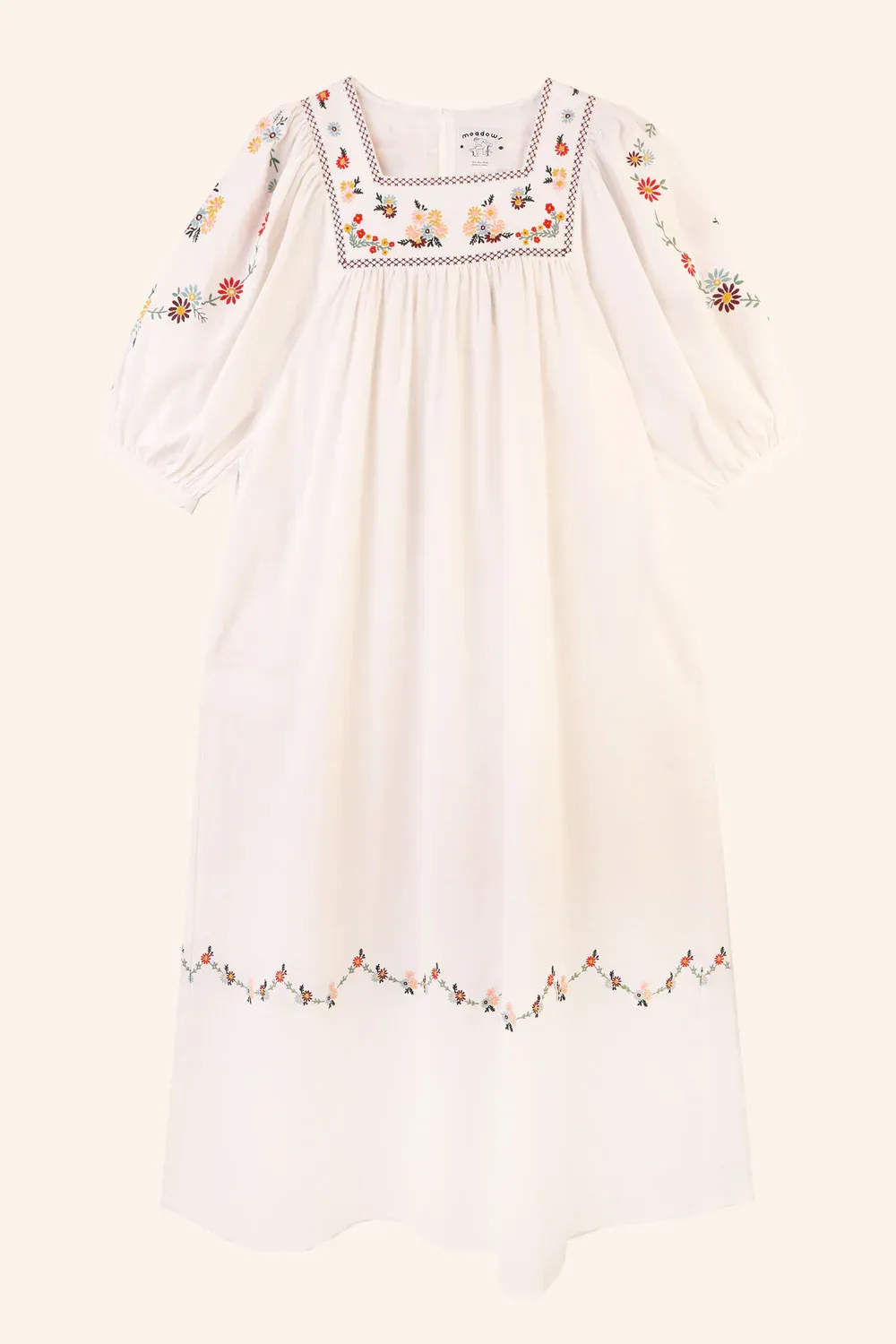 Crocus Dress - Multi Embroidery