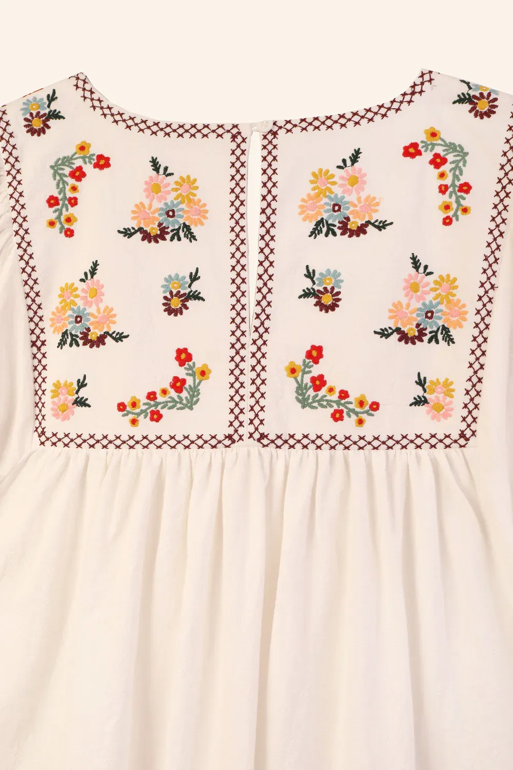 Crocus Dress - Multi Embroidery