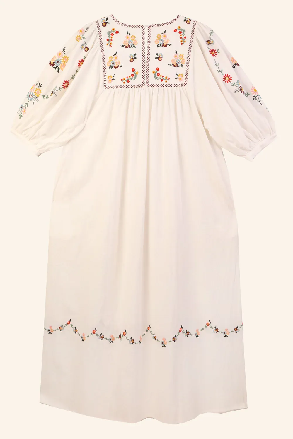 Crocus Dress - Multi Embroidery