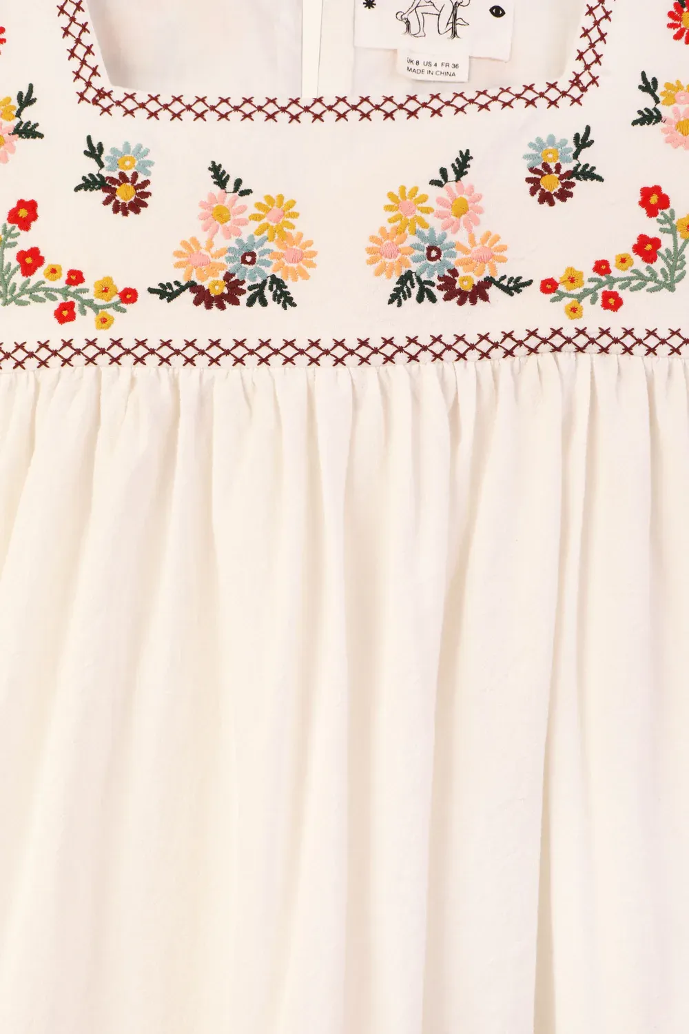 Crocus Dress - Multi Embroidery