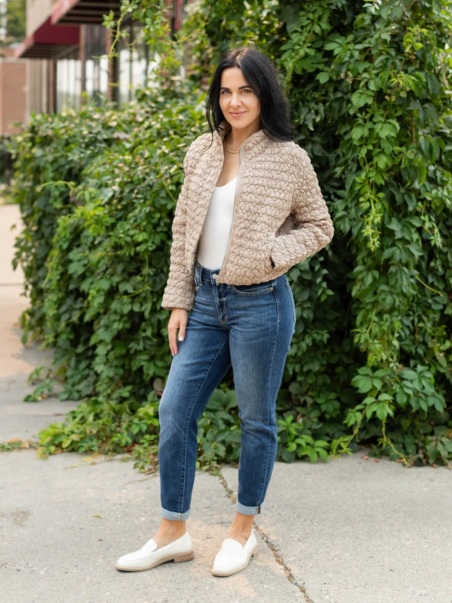 Current Air Long Sleeve Quilting Puff Jacket