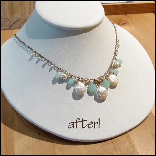 Custom Re-Designed Pearl Necklace: Linda