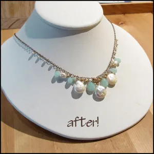 Custom Re-Designed Pearl Necklace: Linda