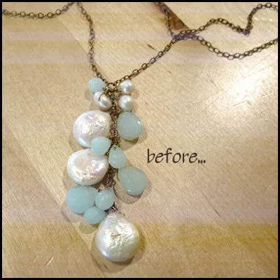 Custom Re-Designed Pearl Necklace: Linda