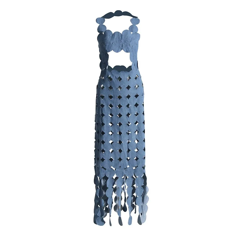 Cut it Out Denim Dress
