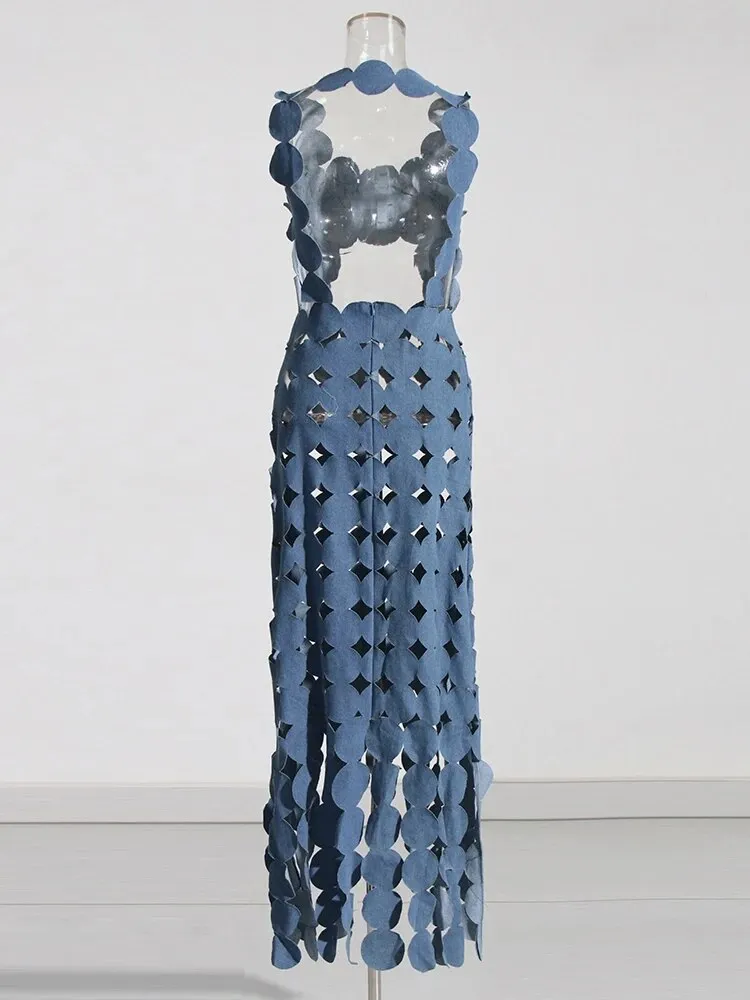 Cut it Out Denim Dress