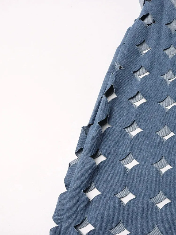 Cut it Out Denim Dress