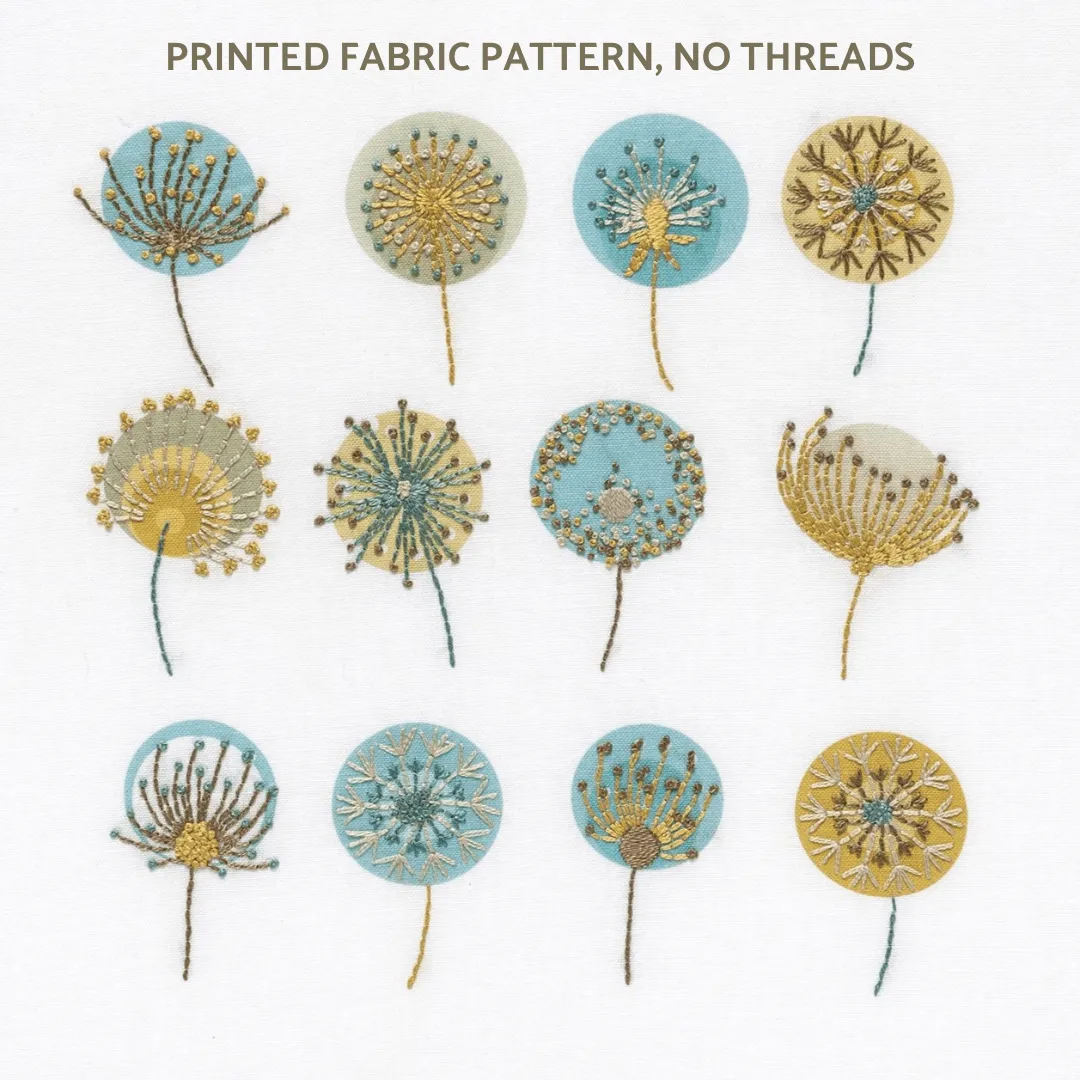 Dandelions embroidery pattern