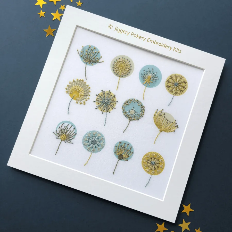 Dandelions embroidery pattern