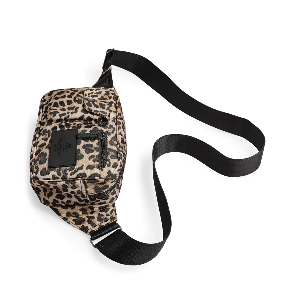 DarlaMBG Leopard Bum Bag, Monochrome