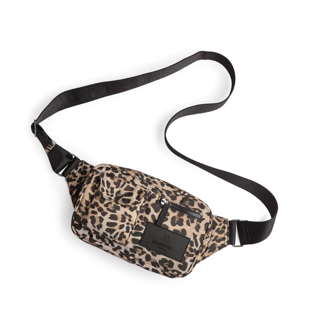 DarlaMBG Leopard Bum Bag, Monochrome