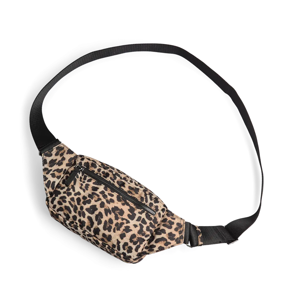 DarlaMBG Leopard Bum Bag, Monochrome