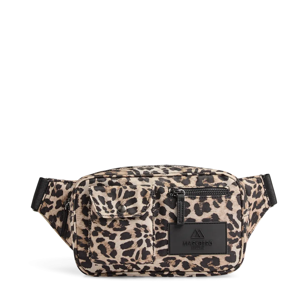 DarlaMBG Leopard Bum Bag, Monochrome