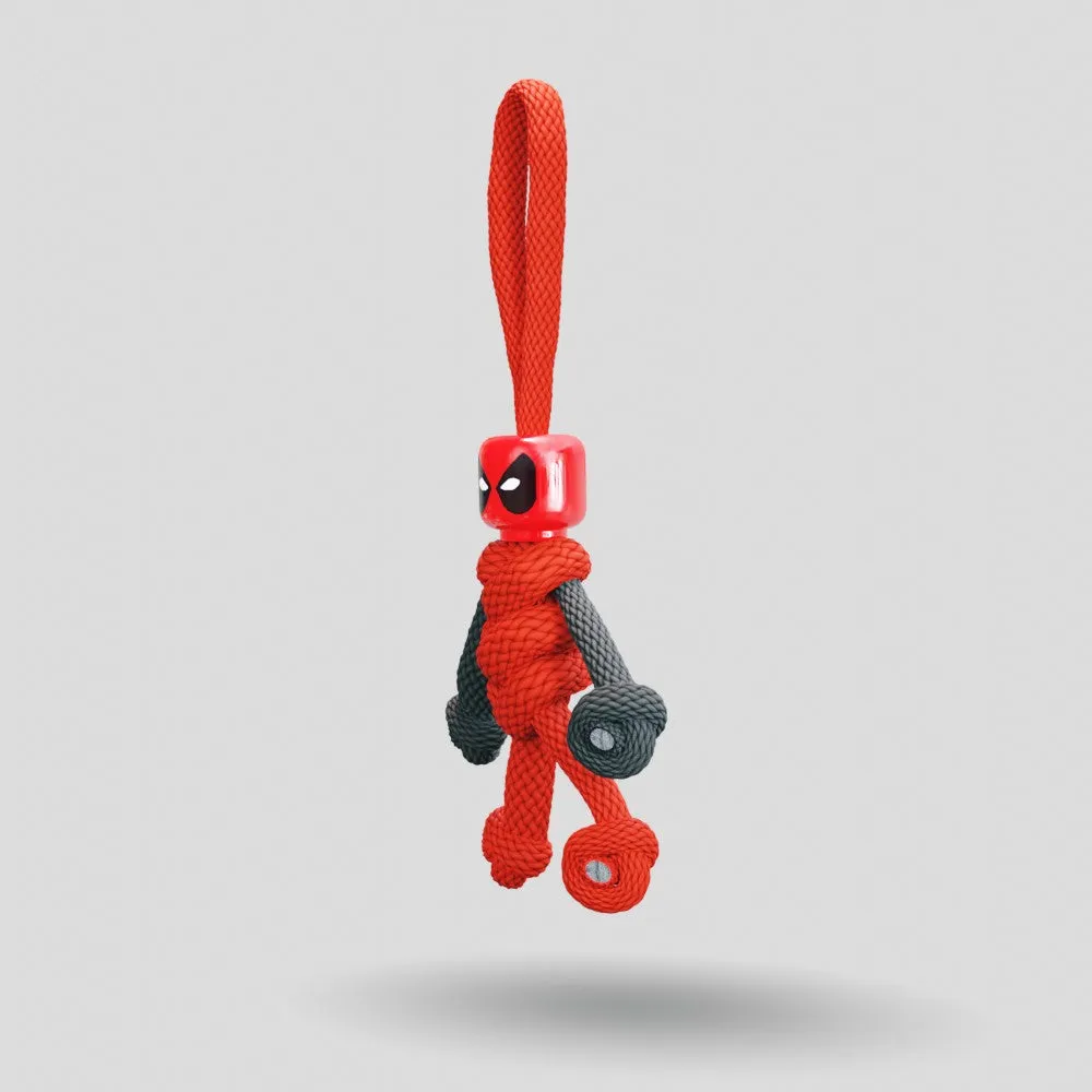 Deadpool Paracord Buddy Keychain